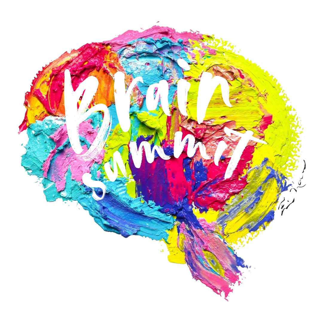 colorfully painted brain